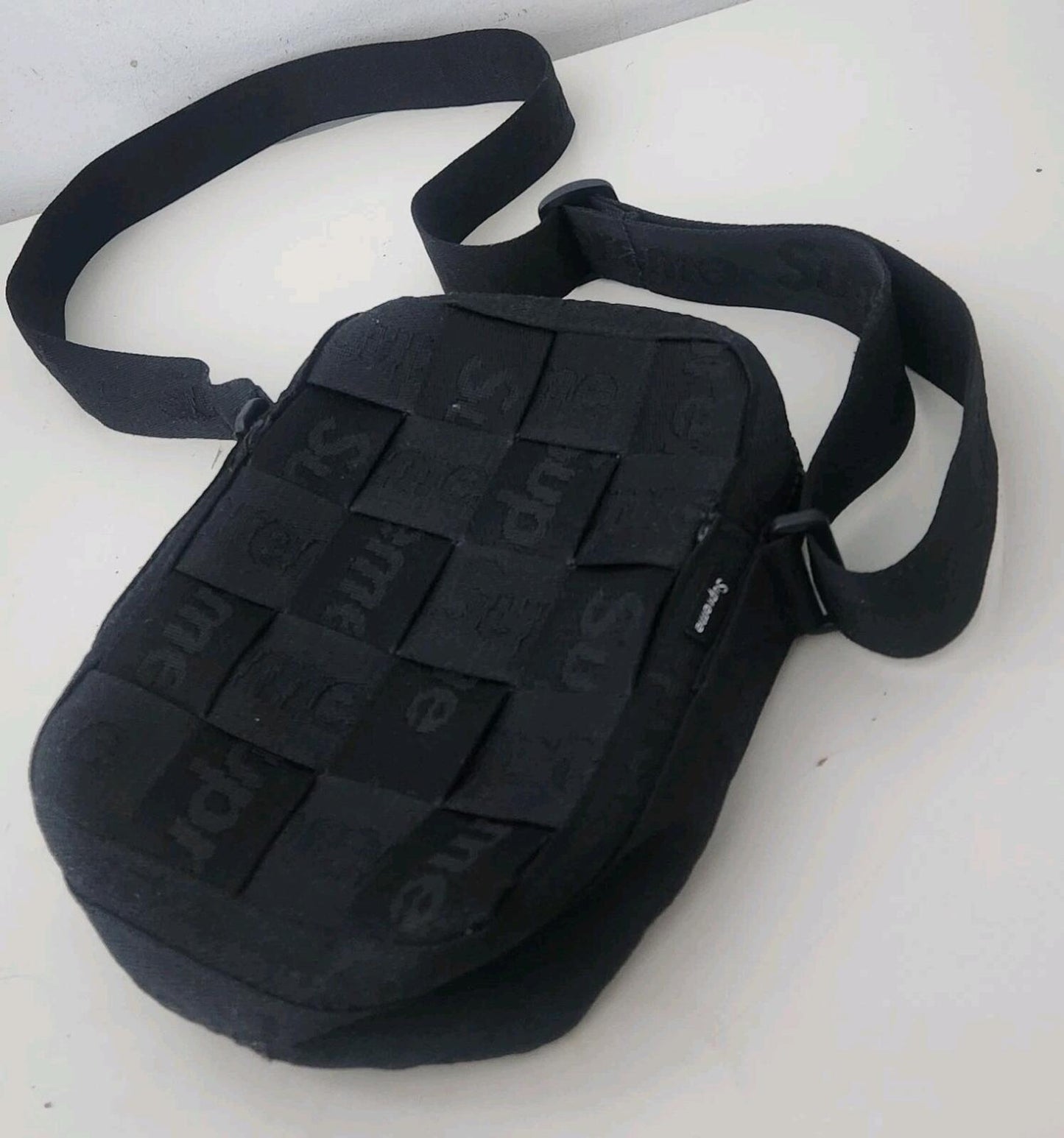 SS24 Supreme woven shoulder bag  black